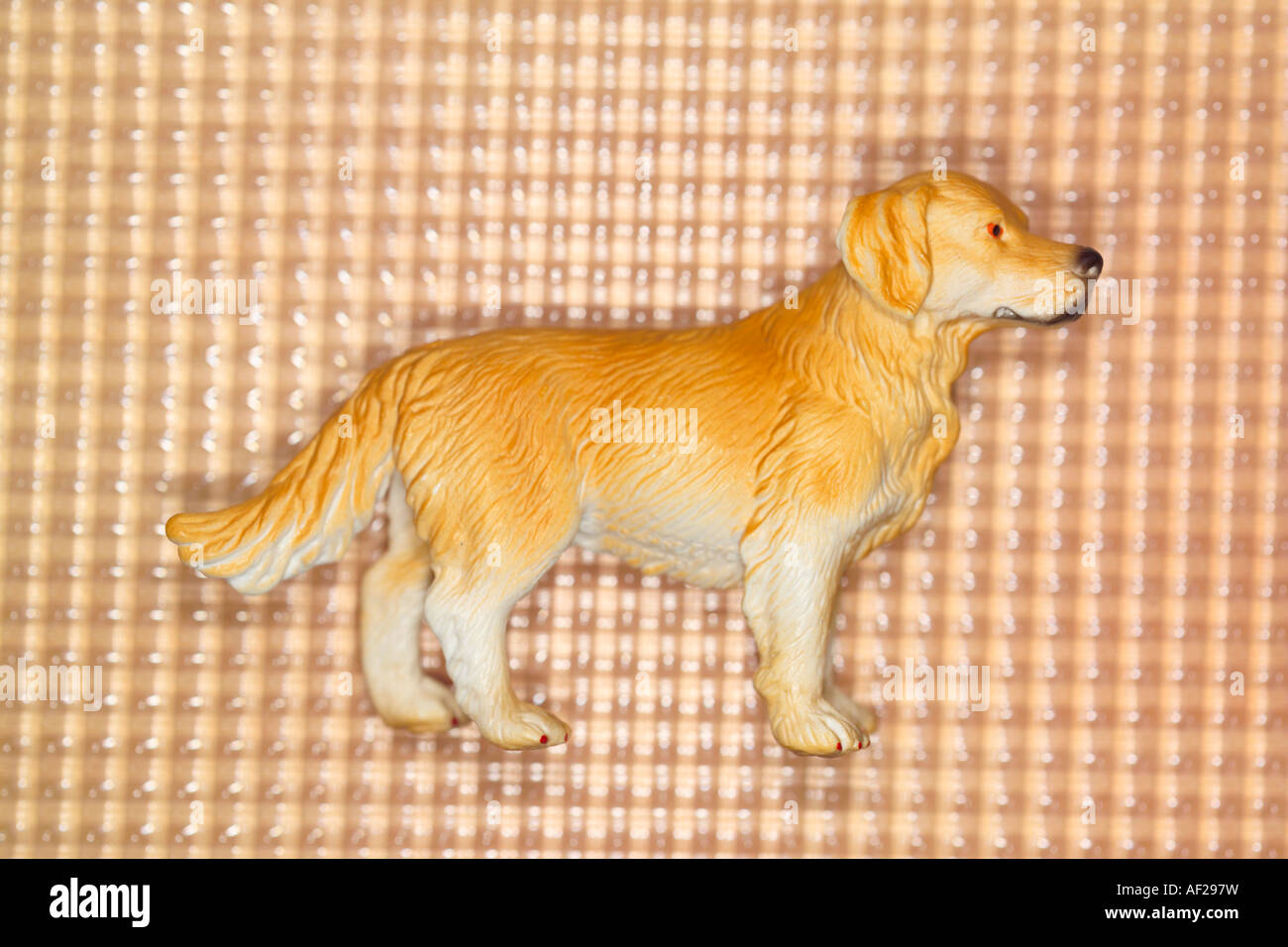 golden retriever plastic toy