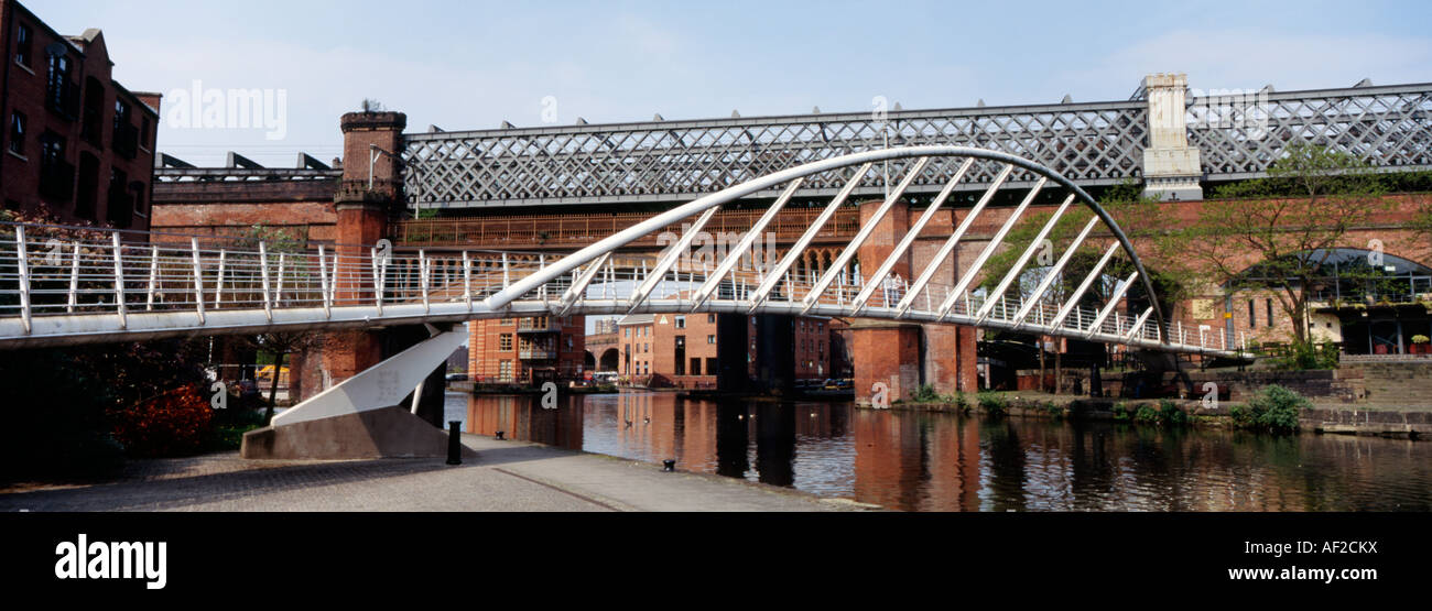 Merchants Bridge castlefield Manchester Stock Photo Alamy