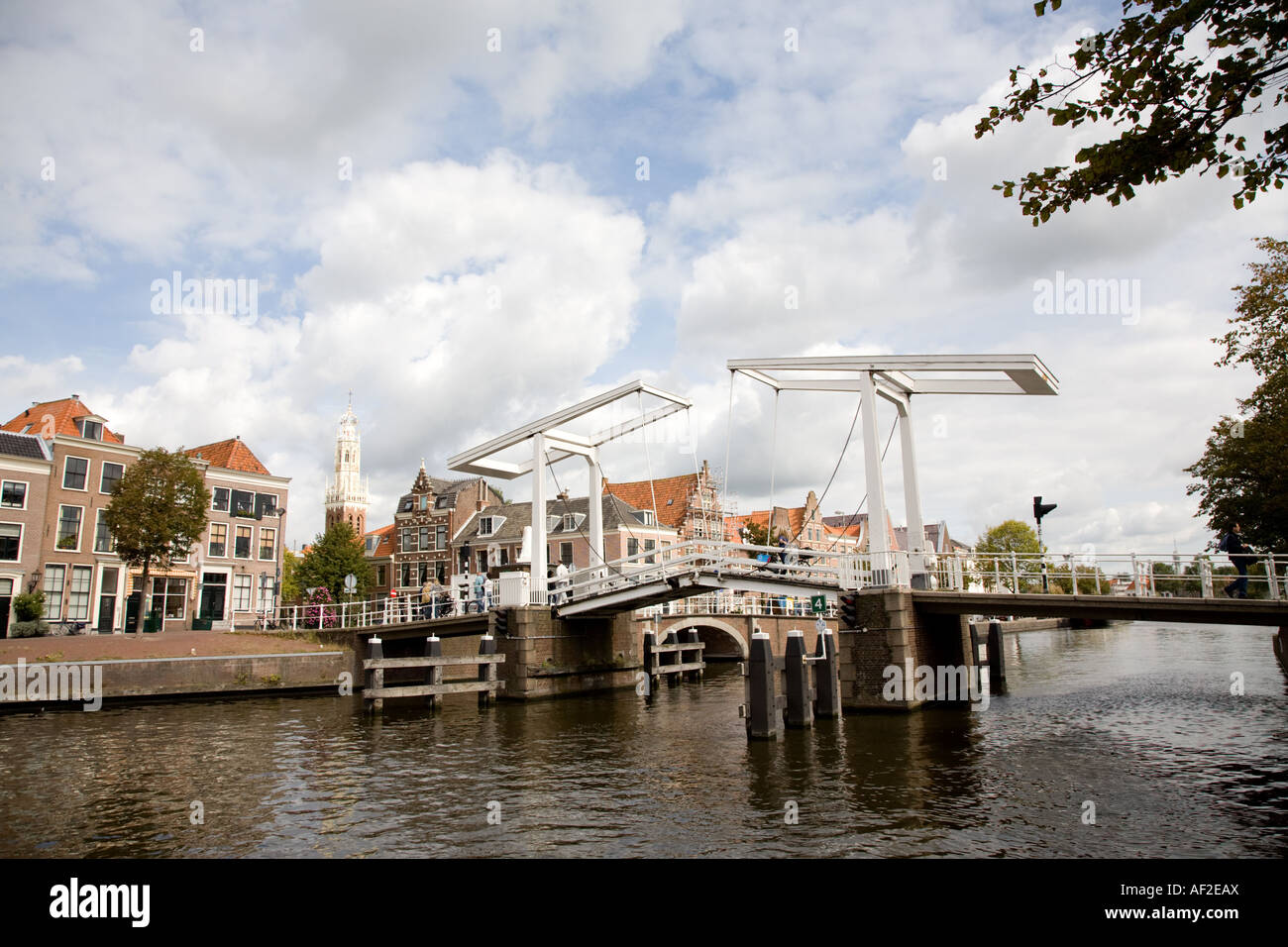 Douche Gravestenebrug, Bridge, Haarlem Stock Photo - Alamy