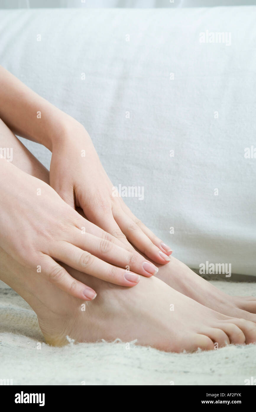 feet and hands Stock Photo Alamy