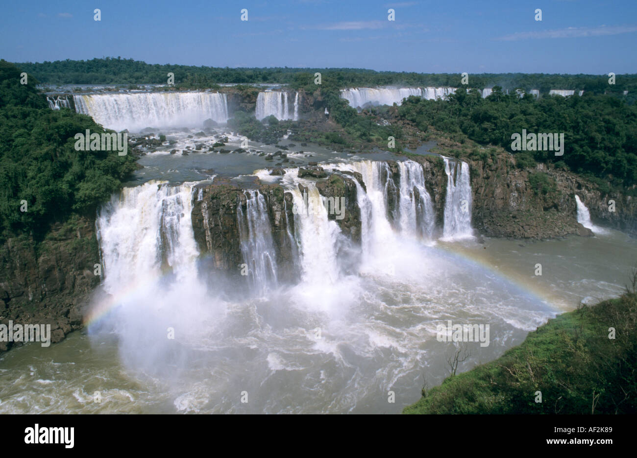 Salto Tres Mosqueteros Iguazu Falls Brazil Stock Photo