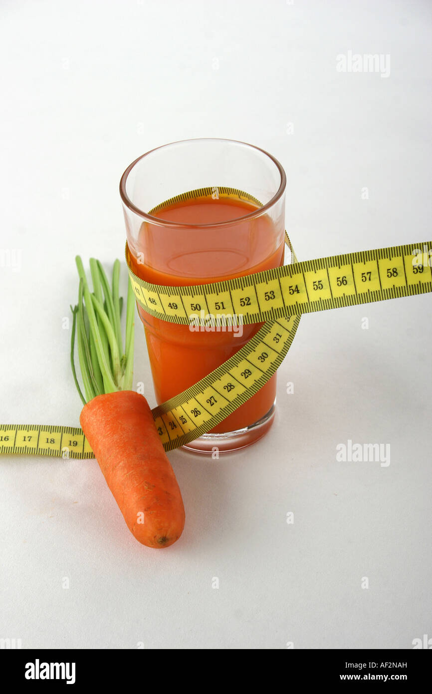 juice of carrots Stock Photo