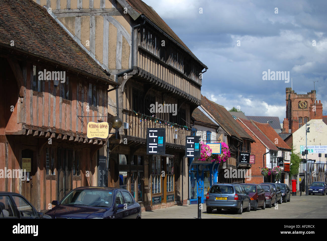Medieval Spon Street, Coventry, West Midlands, England, United Kingdom Stock Photo