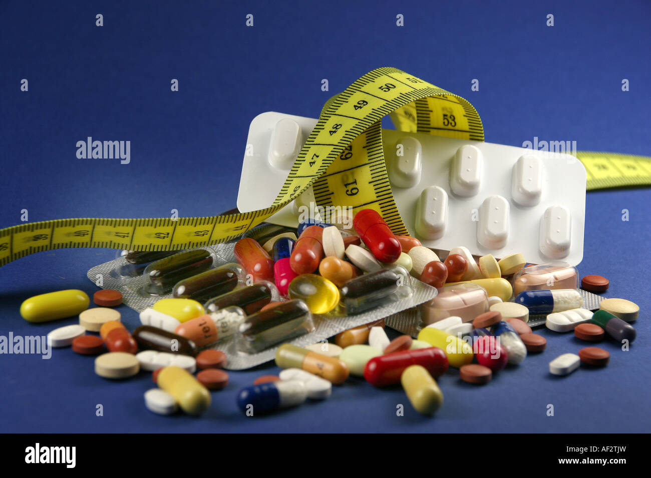 slimming pill Stock Photo