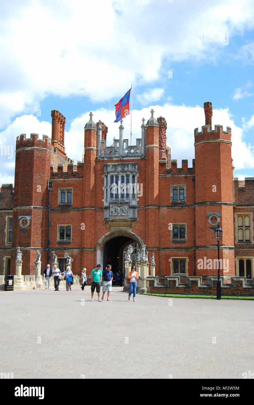 Main Gate, Hampton Court Palace, Greater London, England, United Kingdom Stock Photo