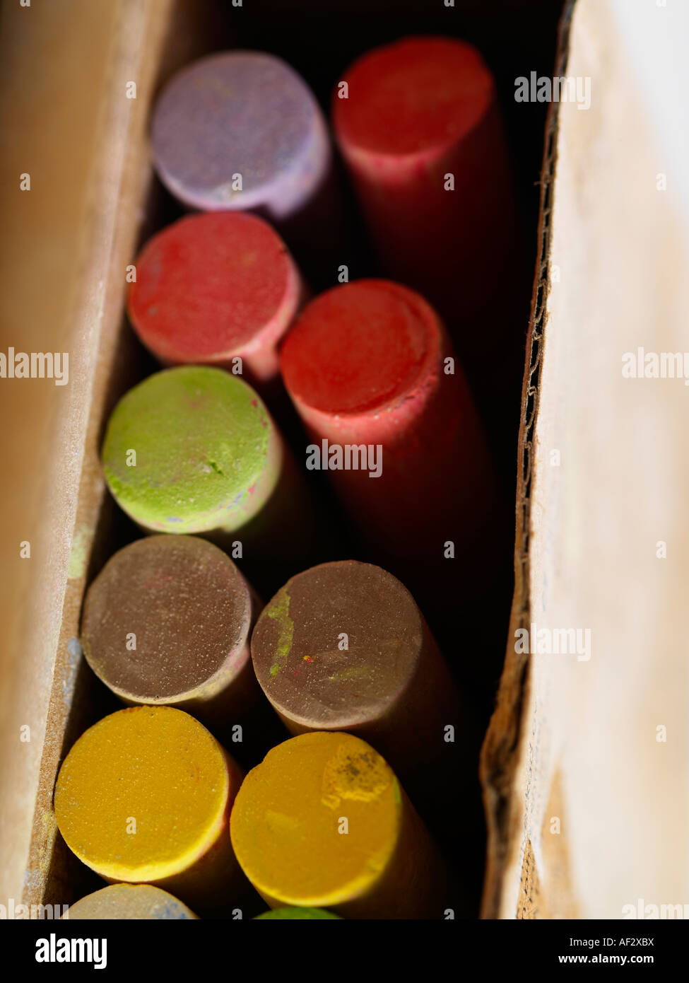 chalk colour chalkboard colours write design school play various in row