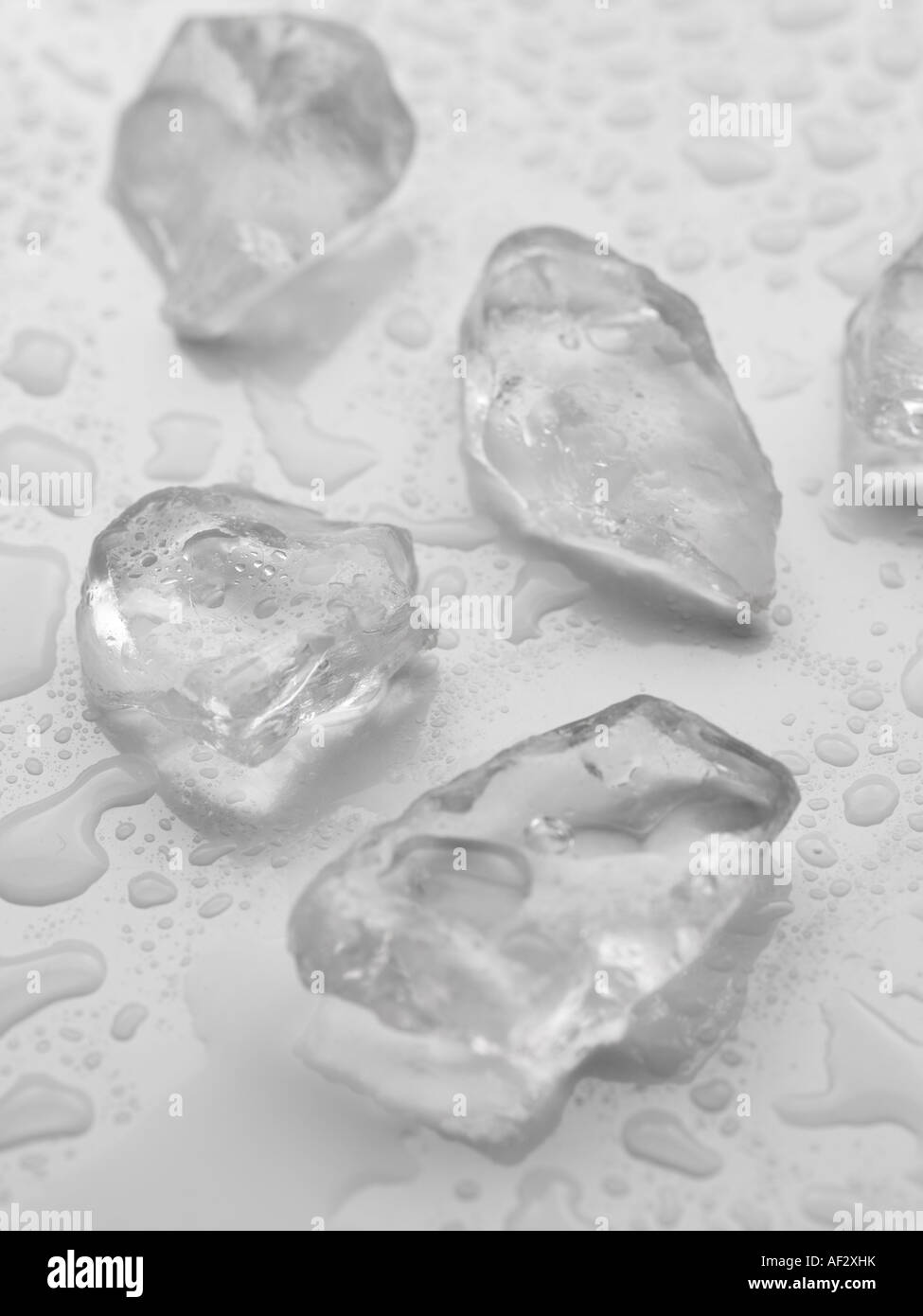 ice cubes one,  water, cold, frost fresh white Stock Photo