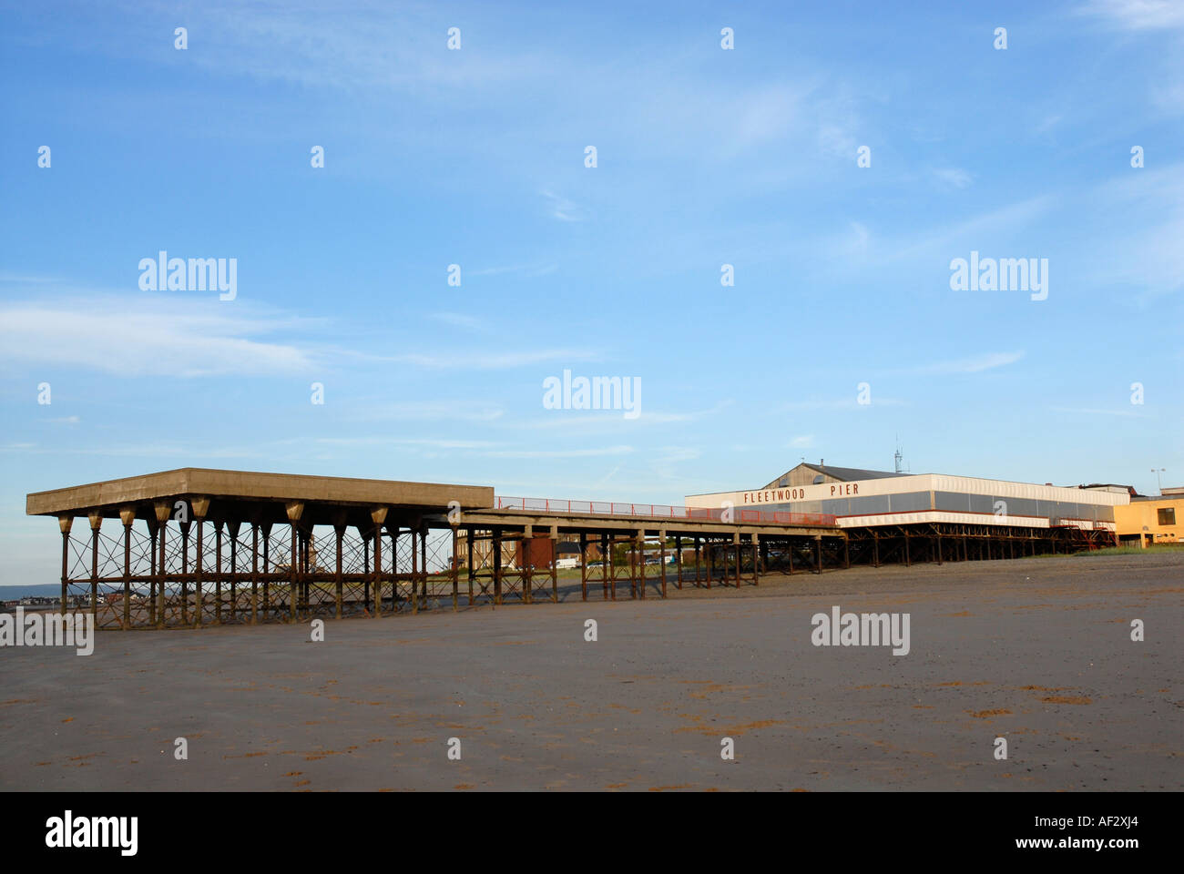 Fleetwood Pier, Lancashire Stock Photo Alamy