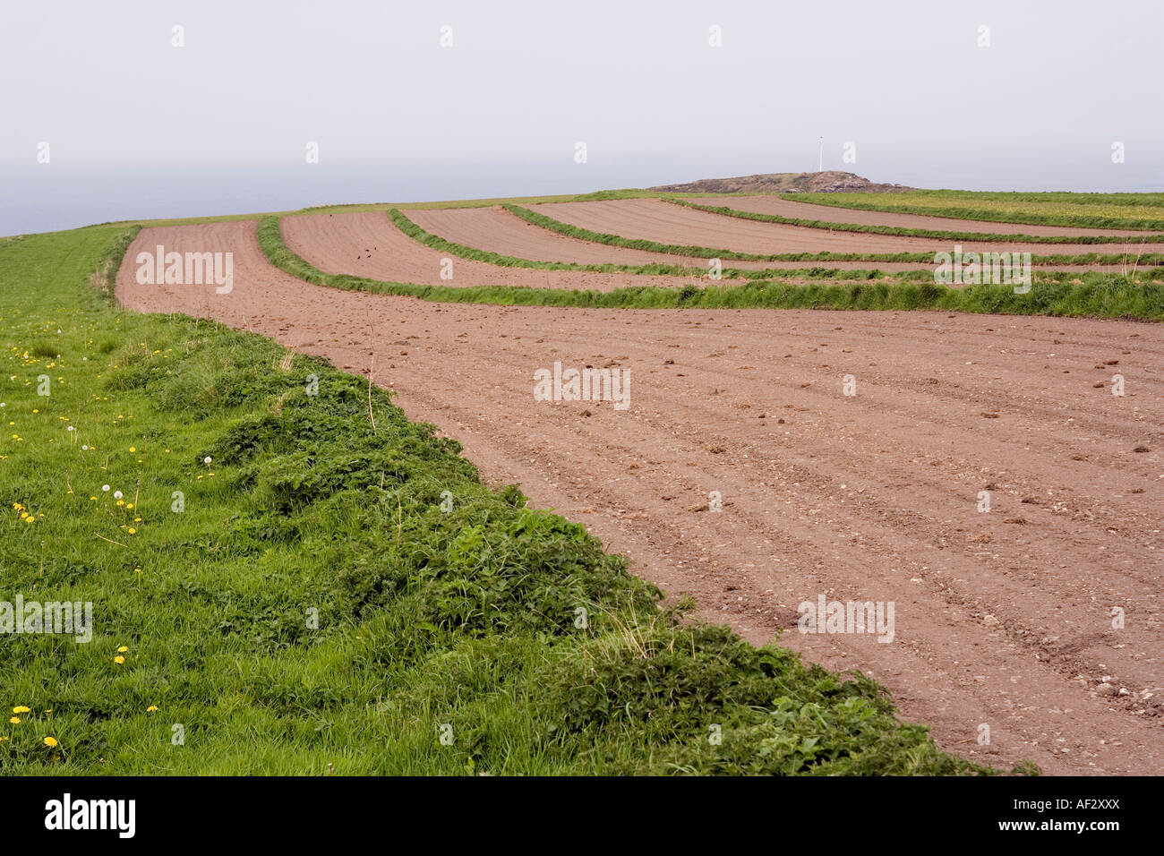 UK Cornwall Boscastle Forrabury Common the stitches ancient strip field system Stock Photo