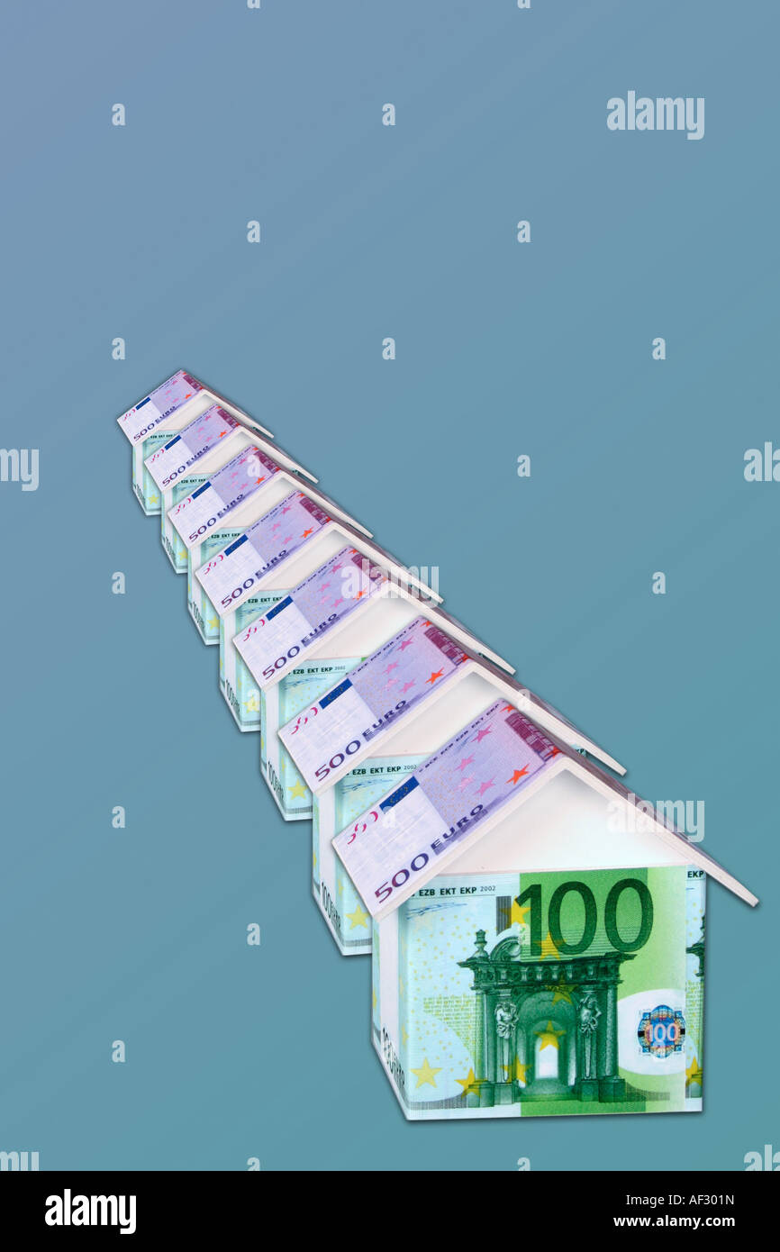 houses of banknotes Stock Photo - Alamy
