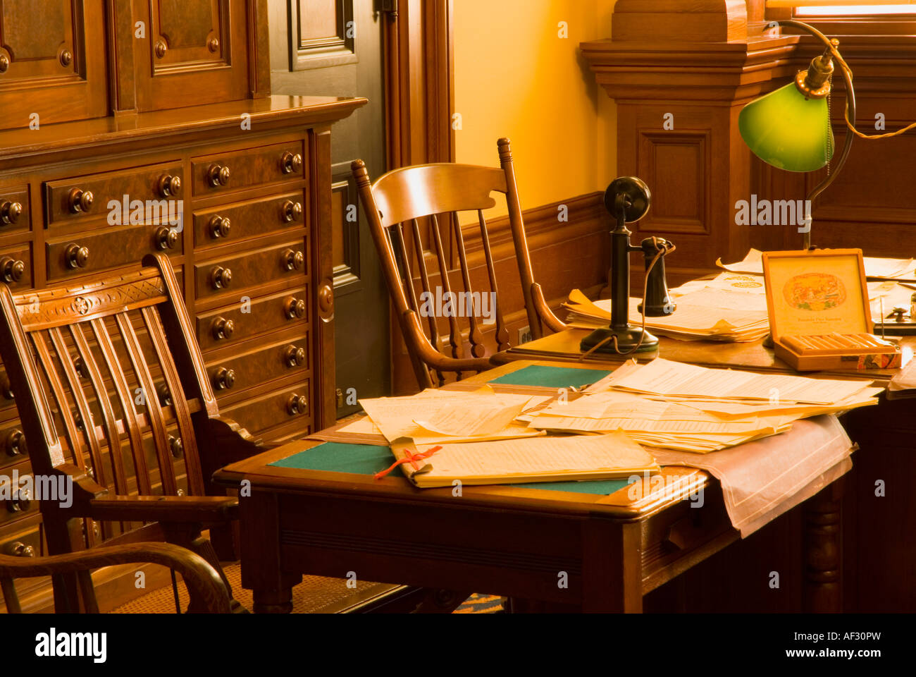 The historic governors office in the California State Capitol building Sacramento California