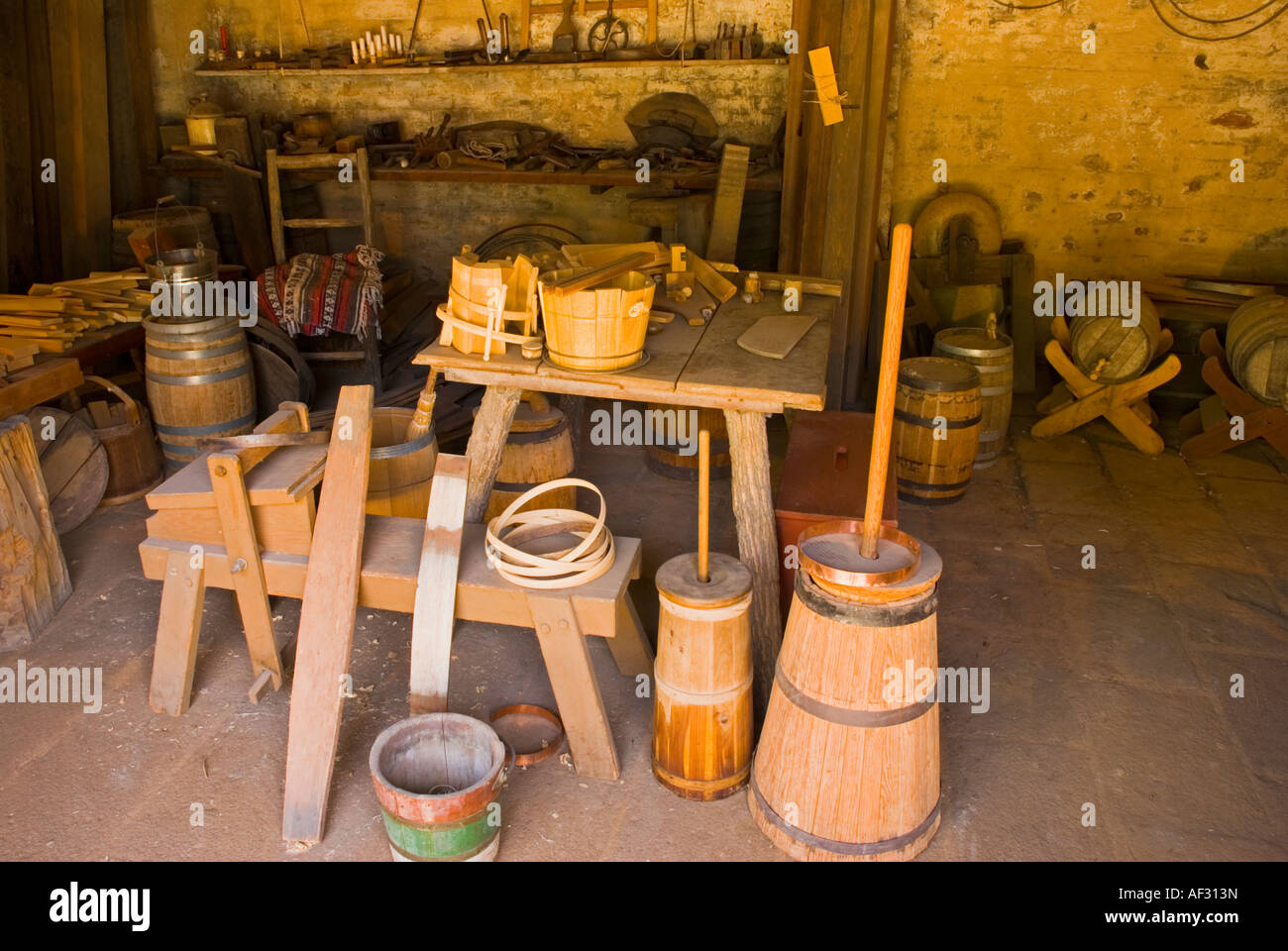 The Cooper barrel making shop Sutters Fort State Historic Park ...