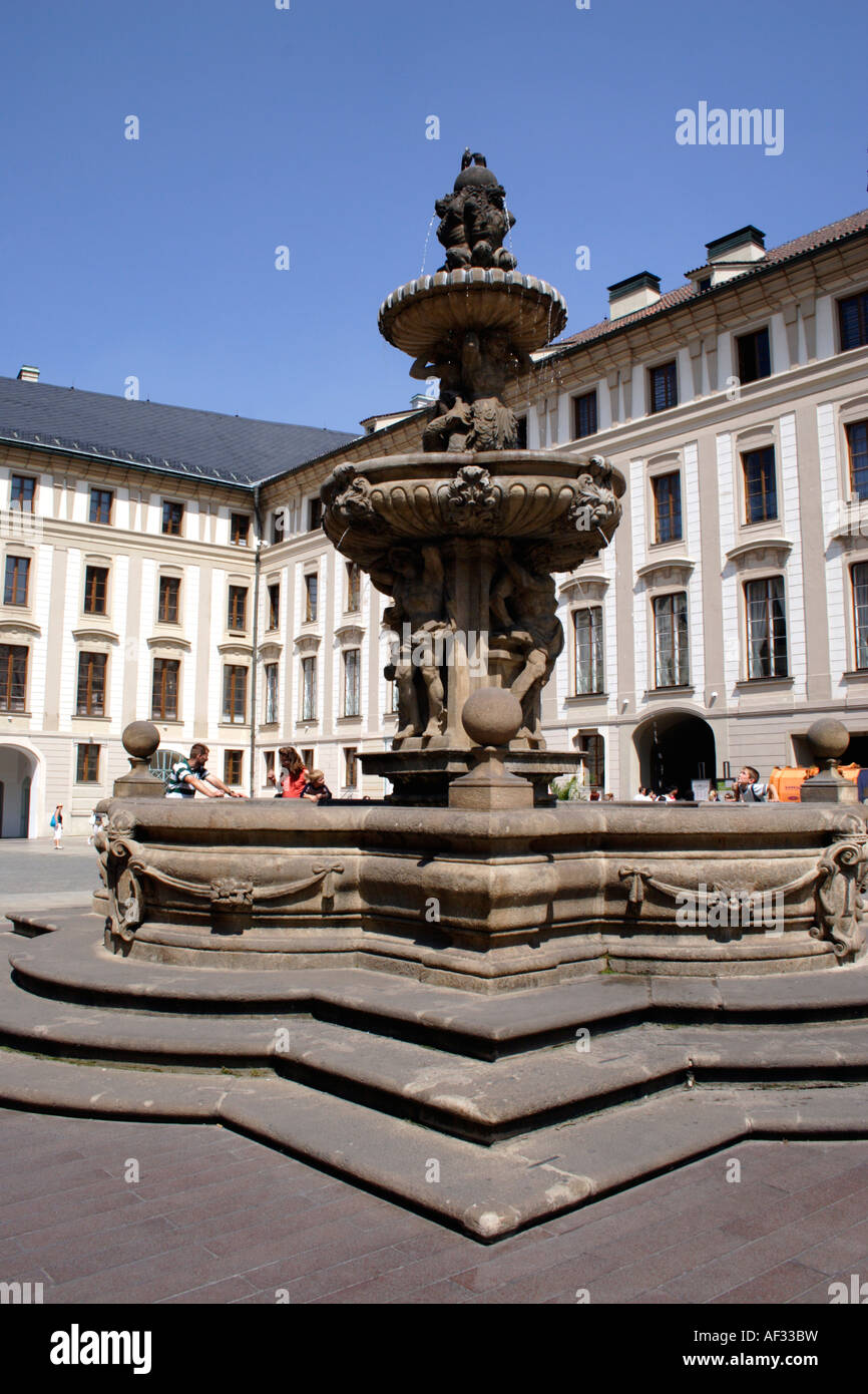 Second Courtyard Prague Castle Stock Photo - Alamy