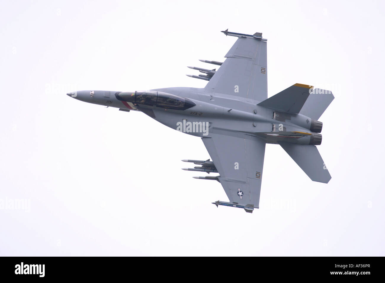 USA Navy Boeing F/A-18F Super Hornet Stock Photo
