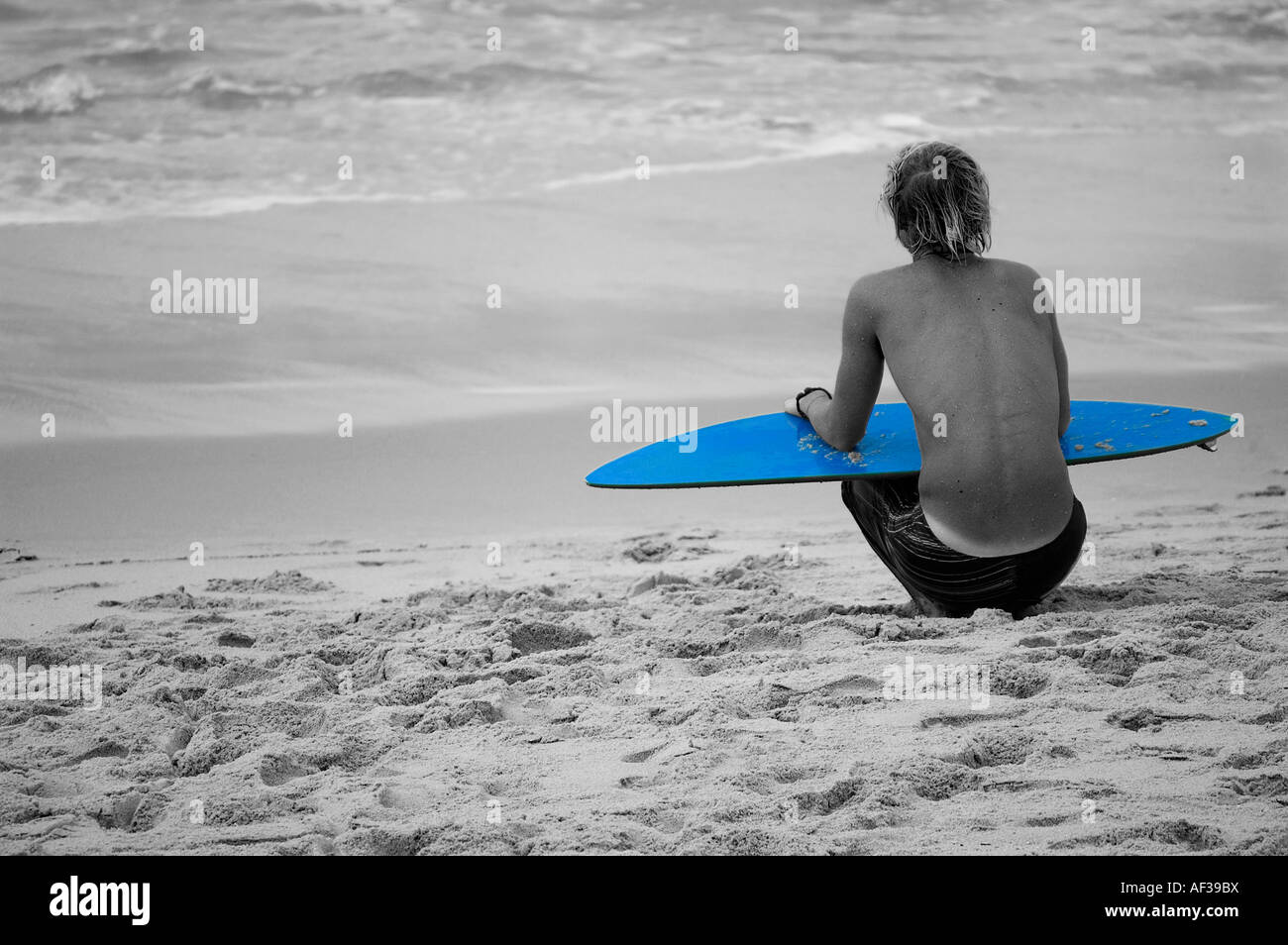 Surfing in San Diego sourthern California USA Stock Photo
