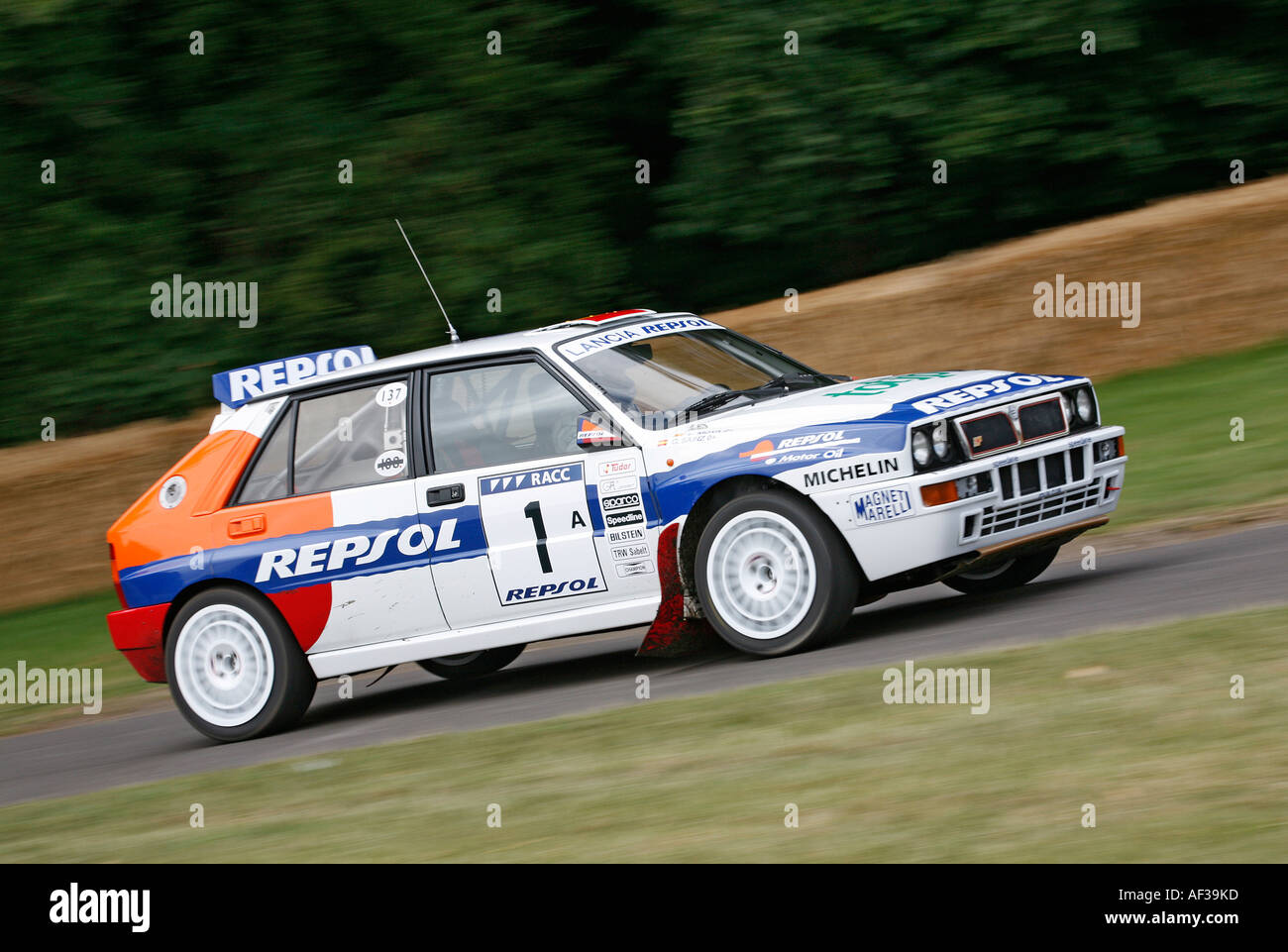 1993 Lancia Delta HF Integrale on the hillclimb at the Goodwood