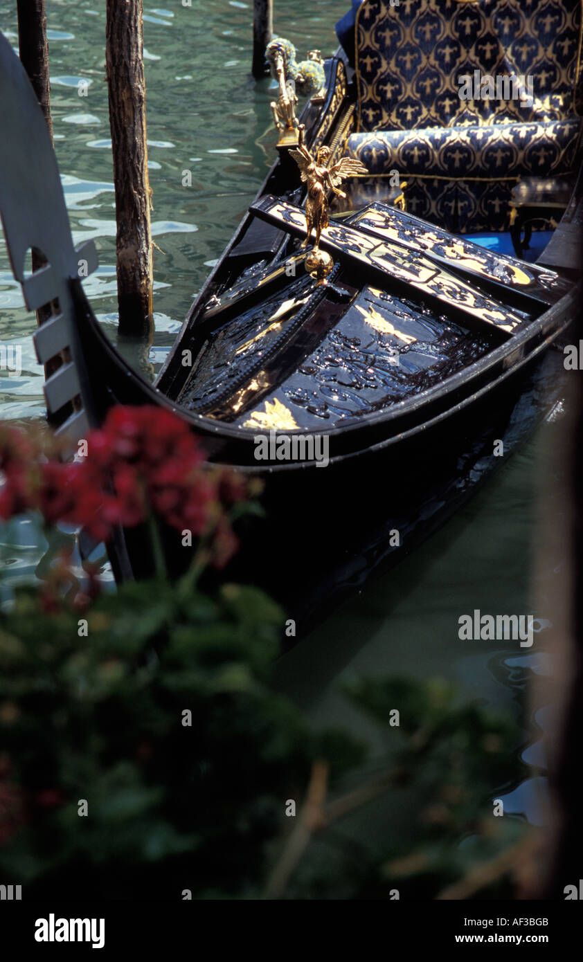 Part of gondola on canal hi-res stock photography and images - Alamy