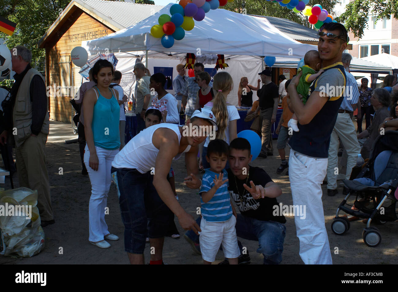 World Cup Festival of the people and cultures. Big Family from Turkey Stock Photo