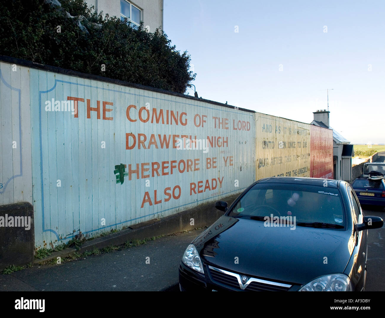 Religious Billboards Portrush Northern Ireland Stock Photo Alamy