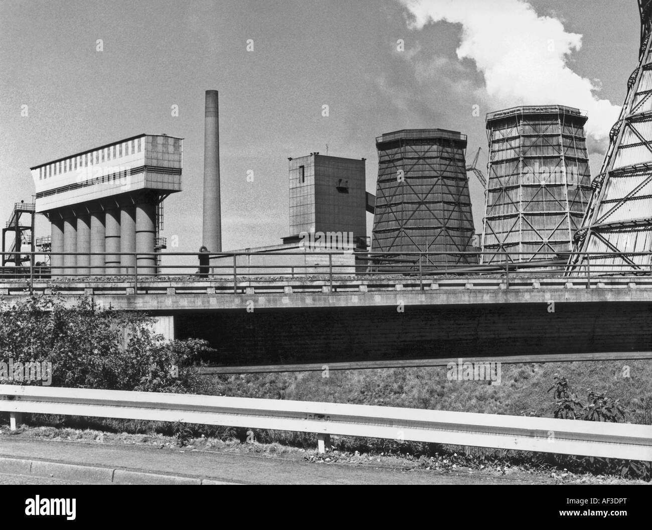 coal mine and coking plant Osterfeld in the year of 1976, Germany, North Rhine-Westphalia, Ruhr Area, Oberhausen Stock Photo