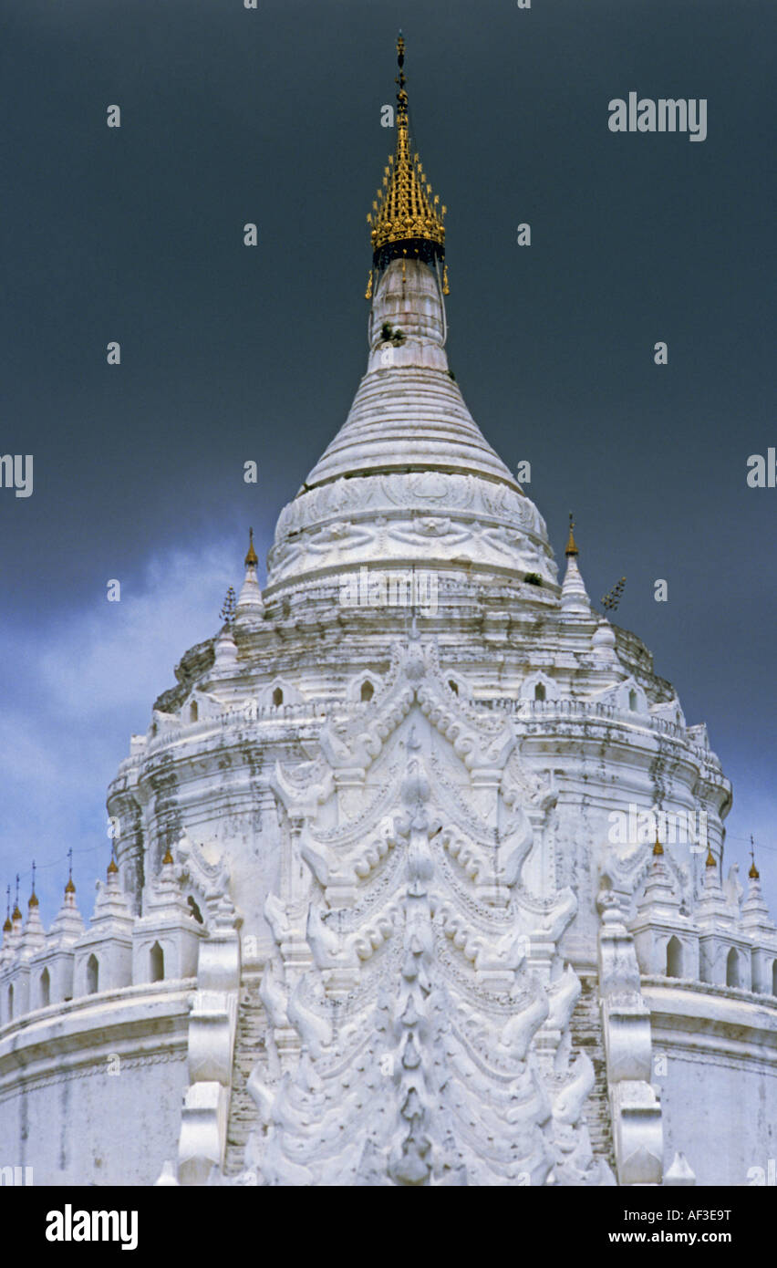 Hsinbyume pagoda, Burma, Mingun Stock Photo