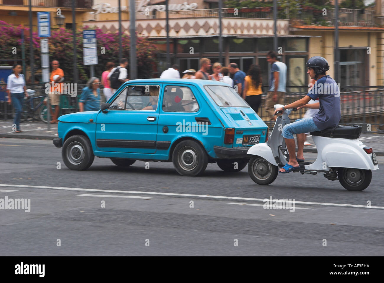 Scooters in Sorrento Stock Photo Alamy