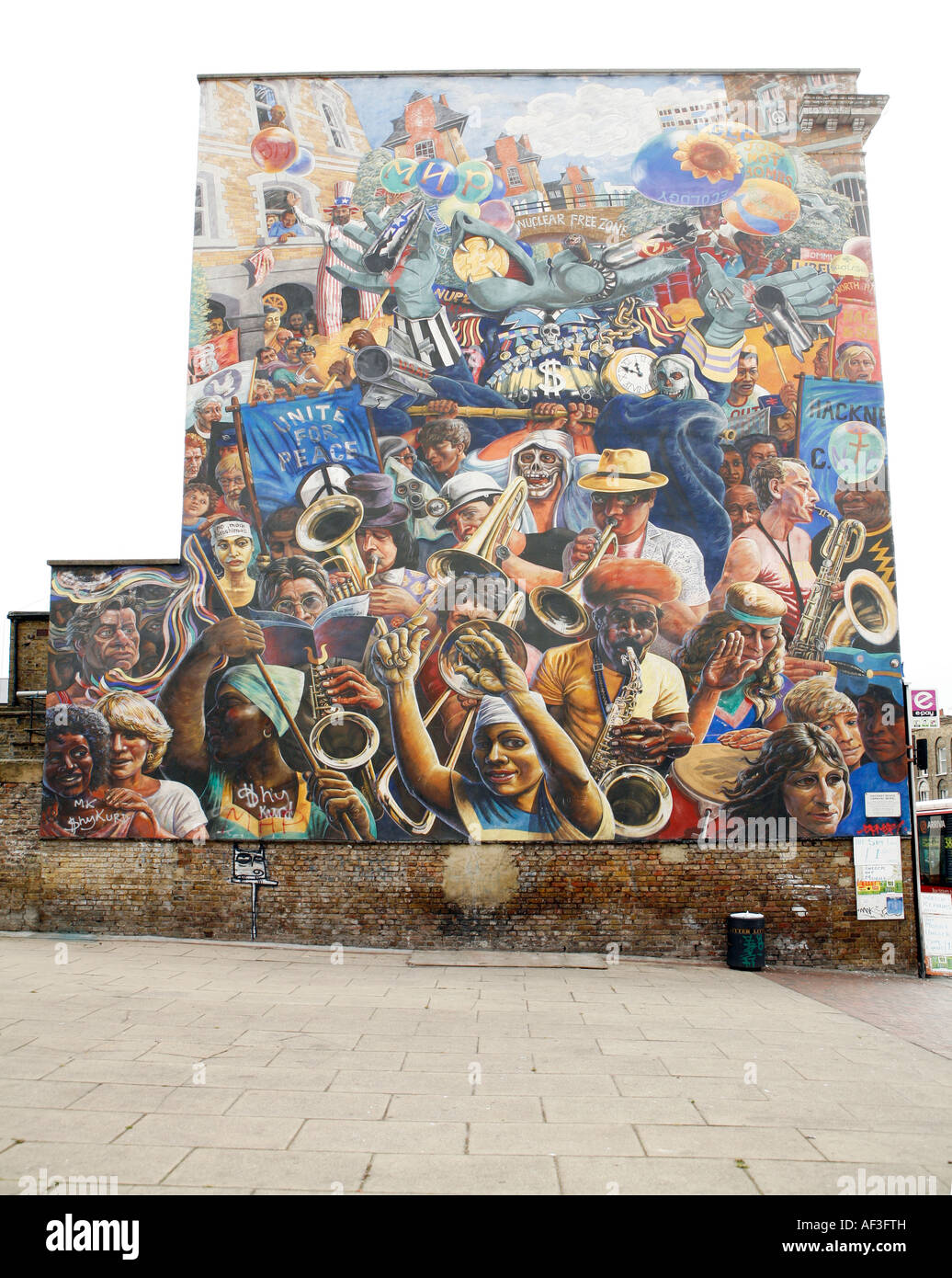 Mural in Dalston East London UK Stock Photo