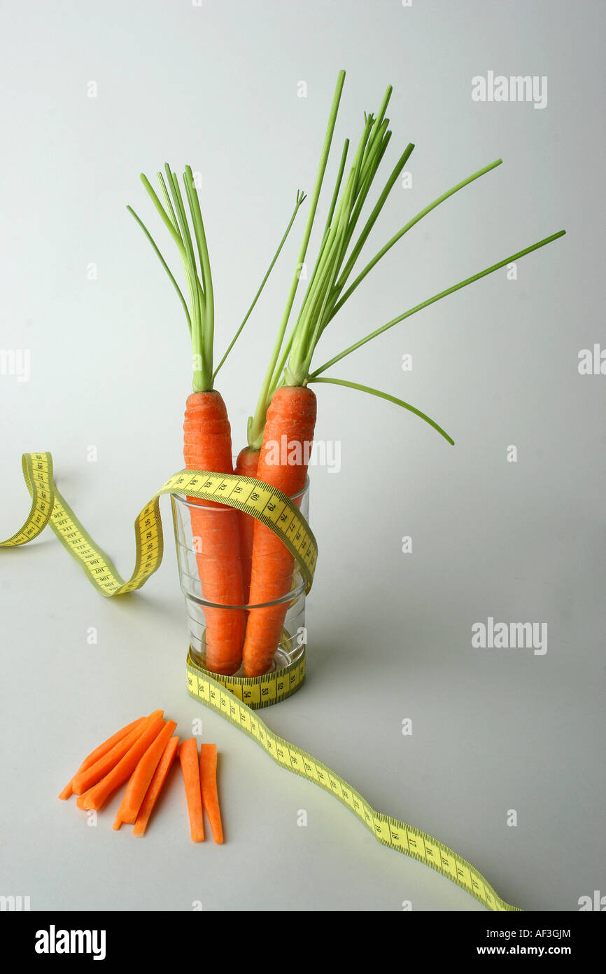 carrots in a glass Stock Photo
