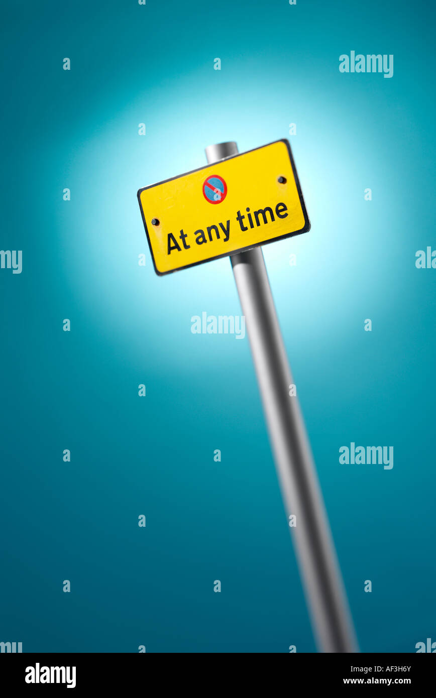 No Waiting Sign Stock Photo - Alamy