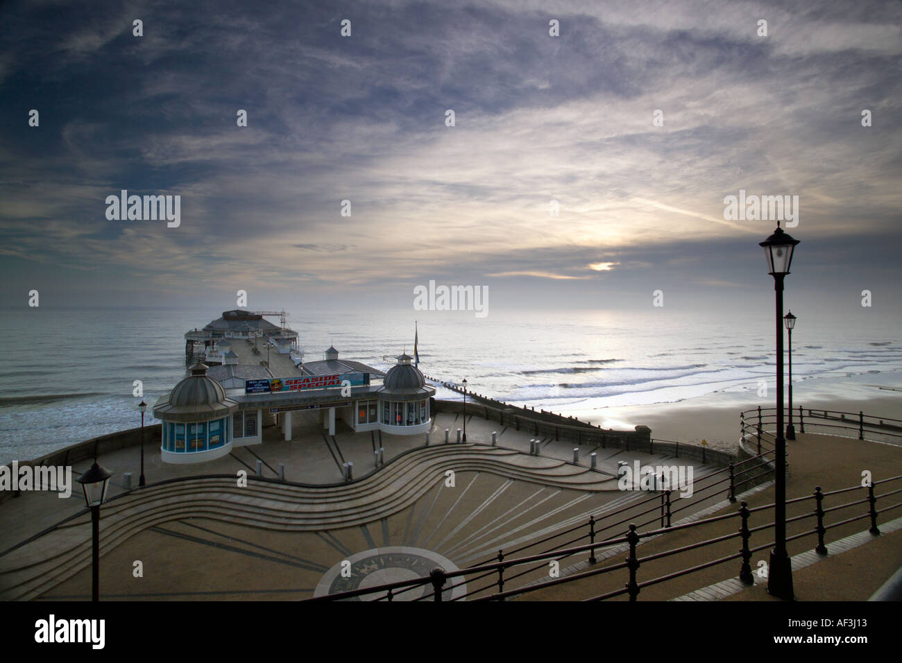 Cromer pier at dawn Stock Photo