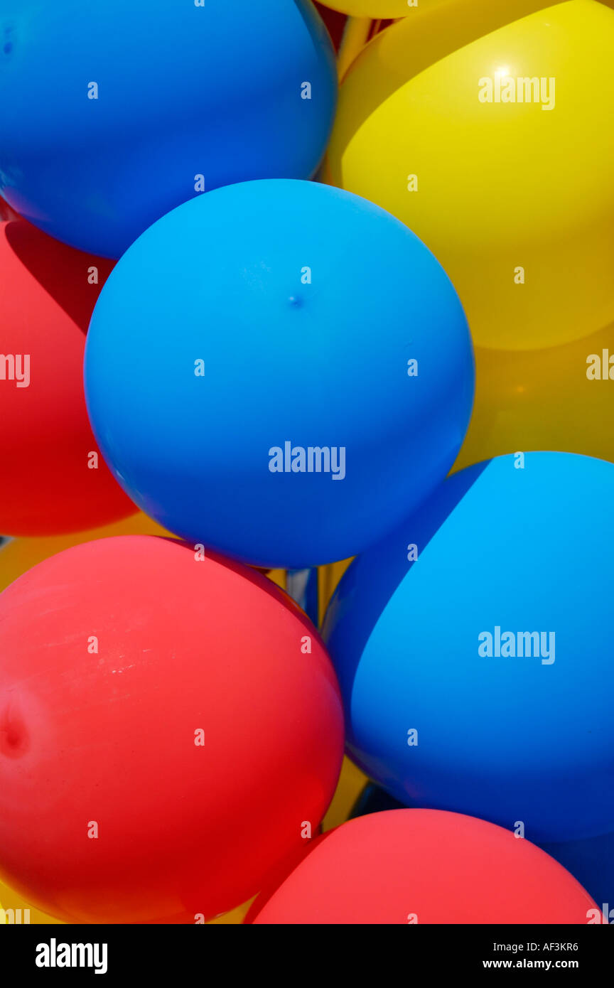 Multicolored balloons Stock Photo