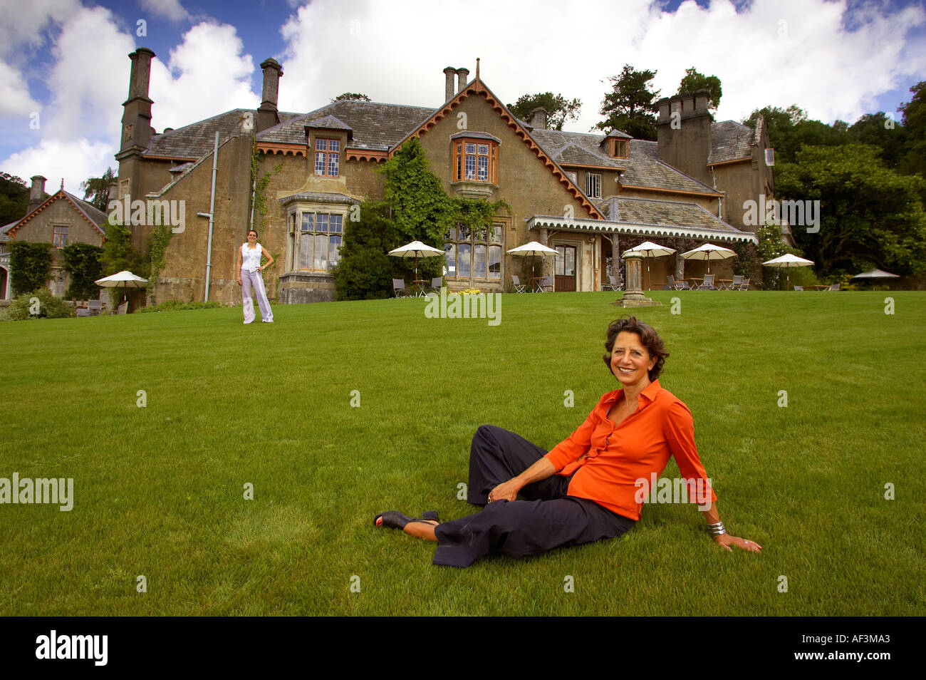 Hotel Endsleigh Milton Abbot Devon UK, owned by designer Olga Polizzi and run by her daughter Alex. Stock Photo