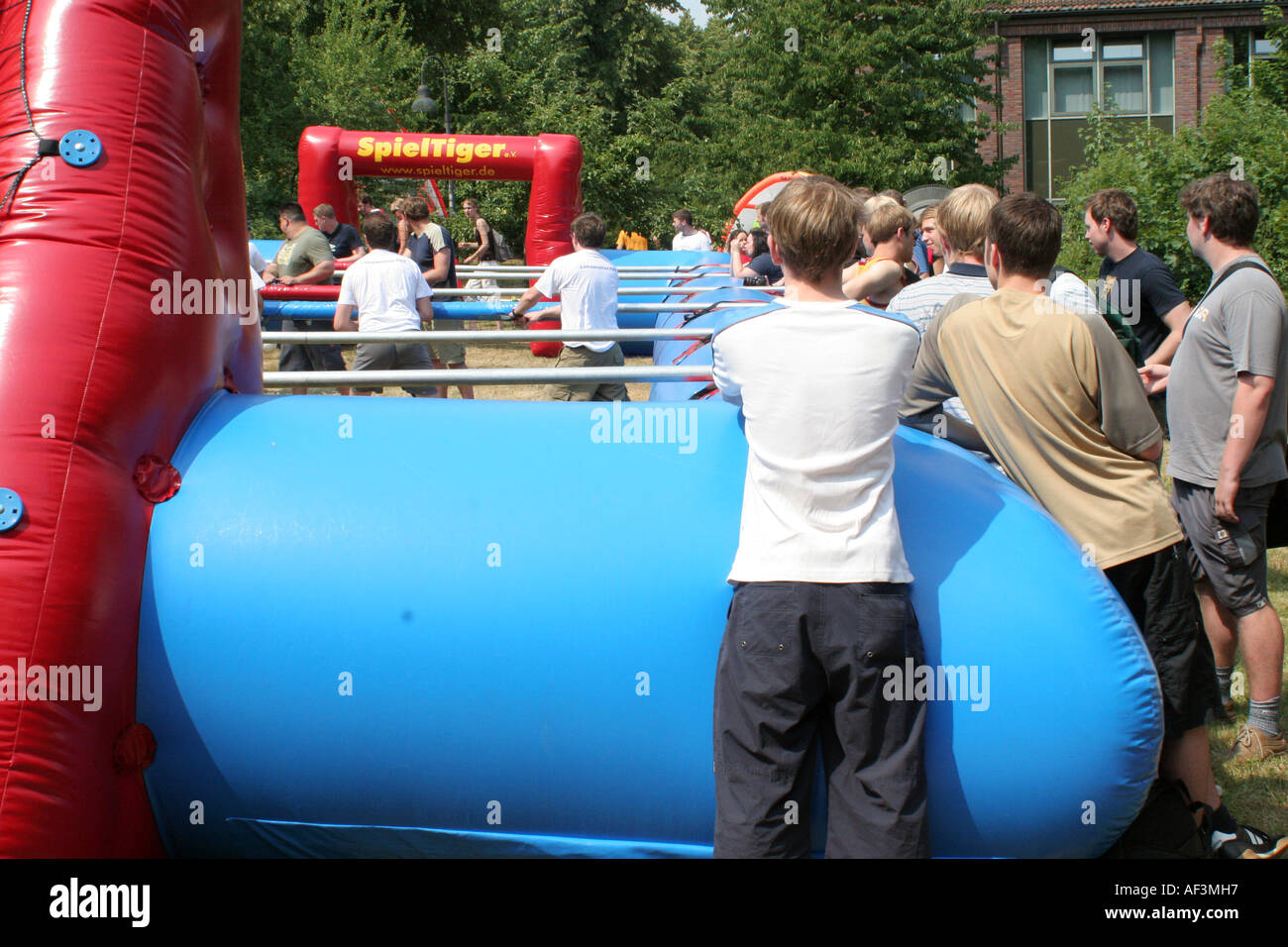 Sommer Fest Technical University Hamburg Harburg. Men-Soccer Stock Photo