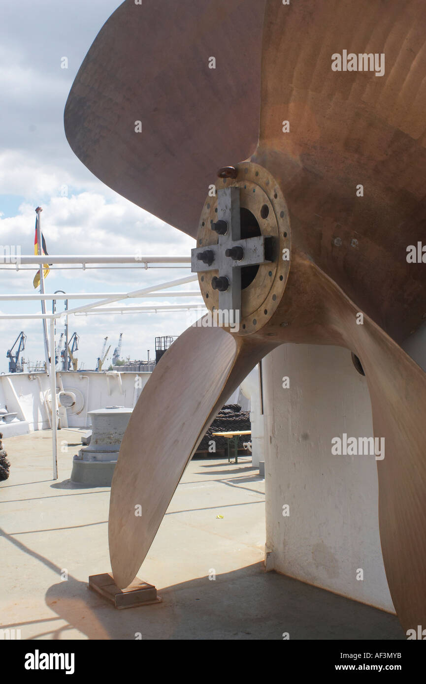Museum ship Cap San Diego in Hamburg. The biggest ship made in Hamburg