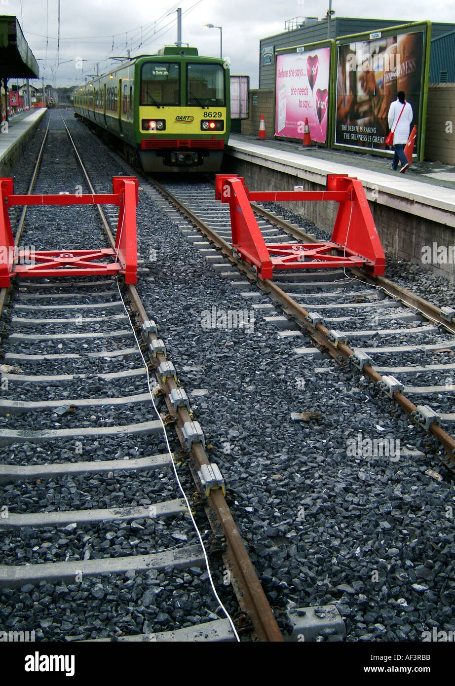 Dart railway at Howth Ireland Stock Photo Alamy