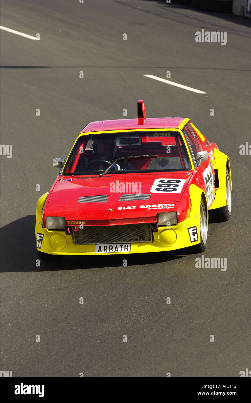 Fiat XI9 Classic Street Racing Dunedin South Island New Zealand Stock Photo