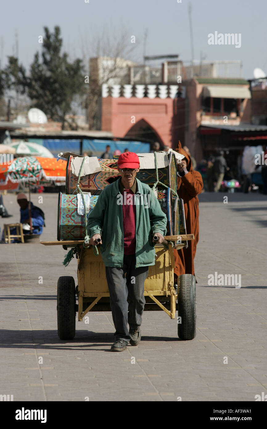 marrakech main square medina Stock Photo - Alamy