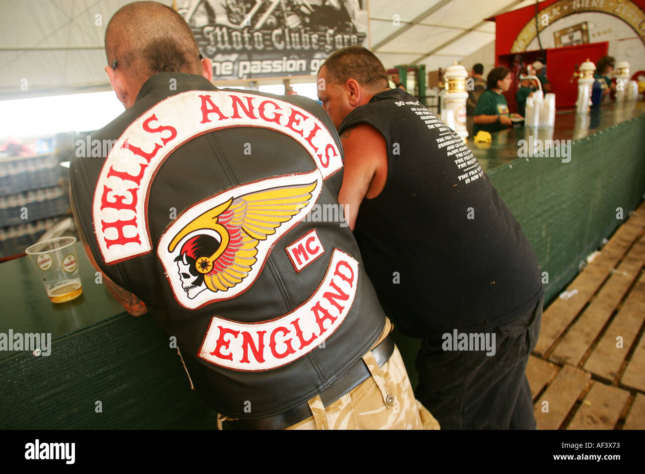 Faro Moto festival hells angel Stock Photo