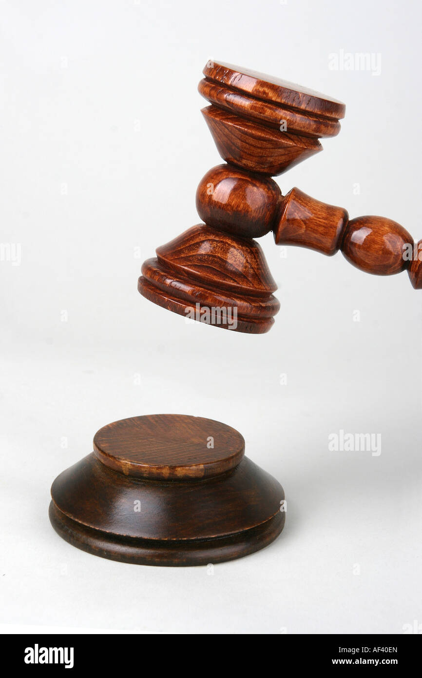 hammer at the court Stock Photo Alamy
