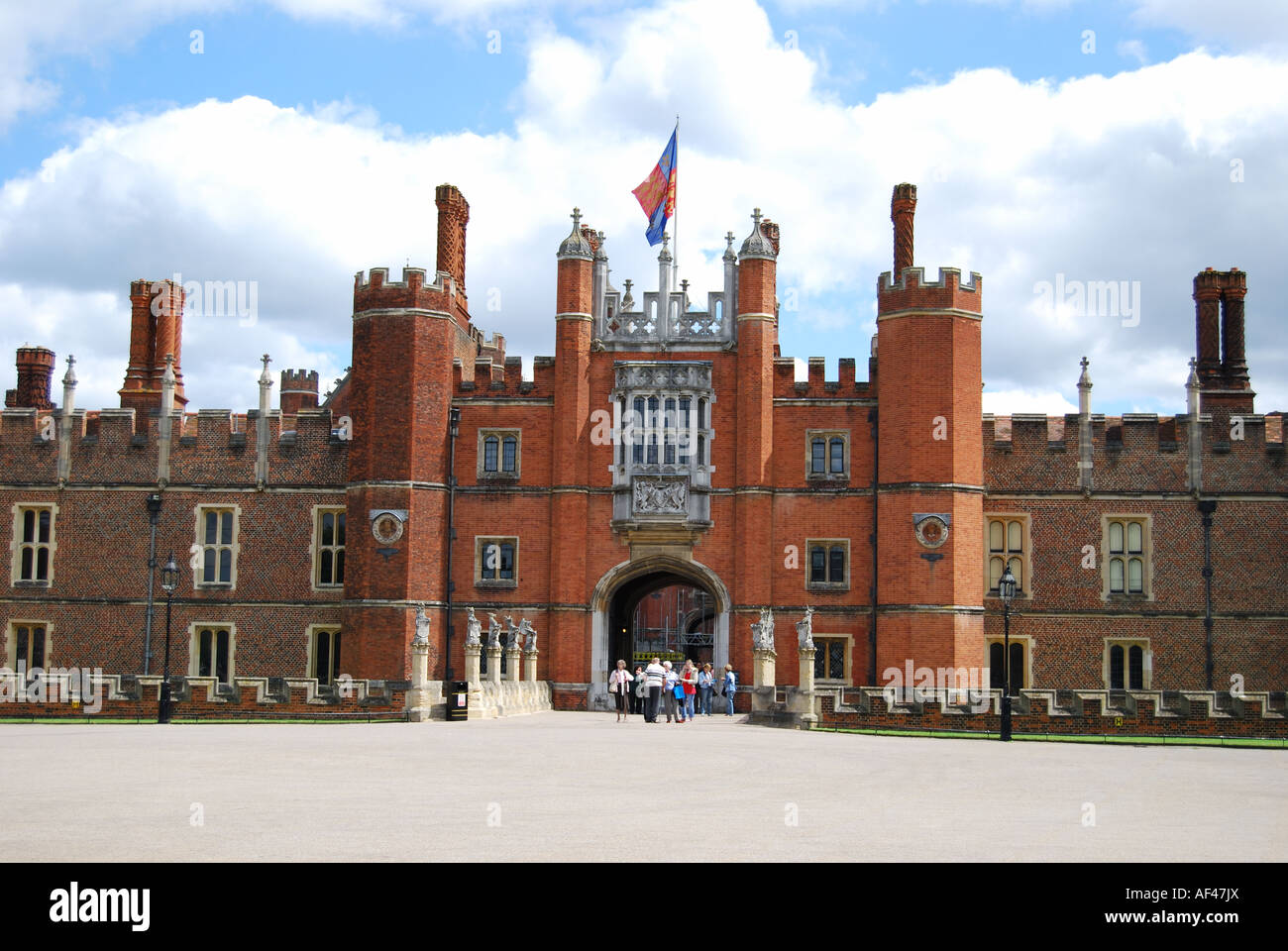 Main Gate, Hampton Court Palace, Greater London, England, United Kingdom Stock Photo