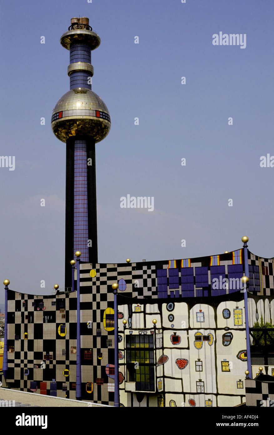 Power and heat supply station Spittelau designed by the artist