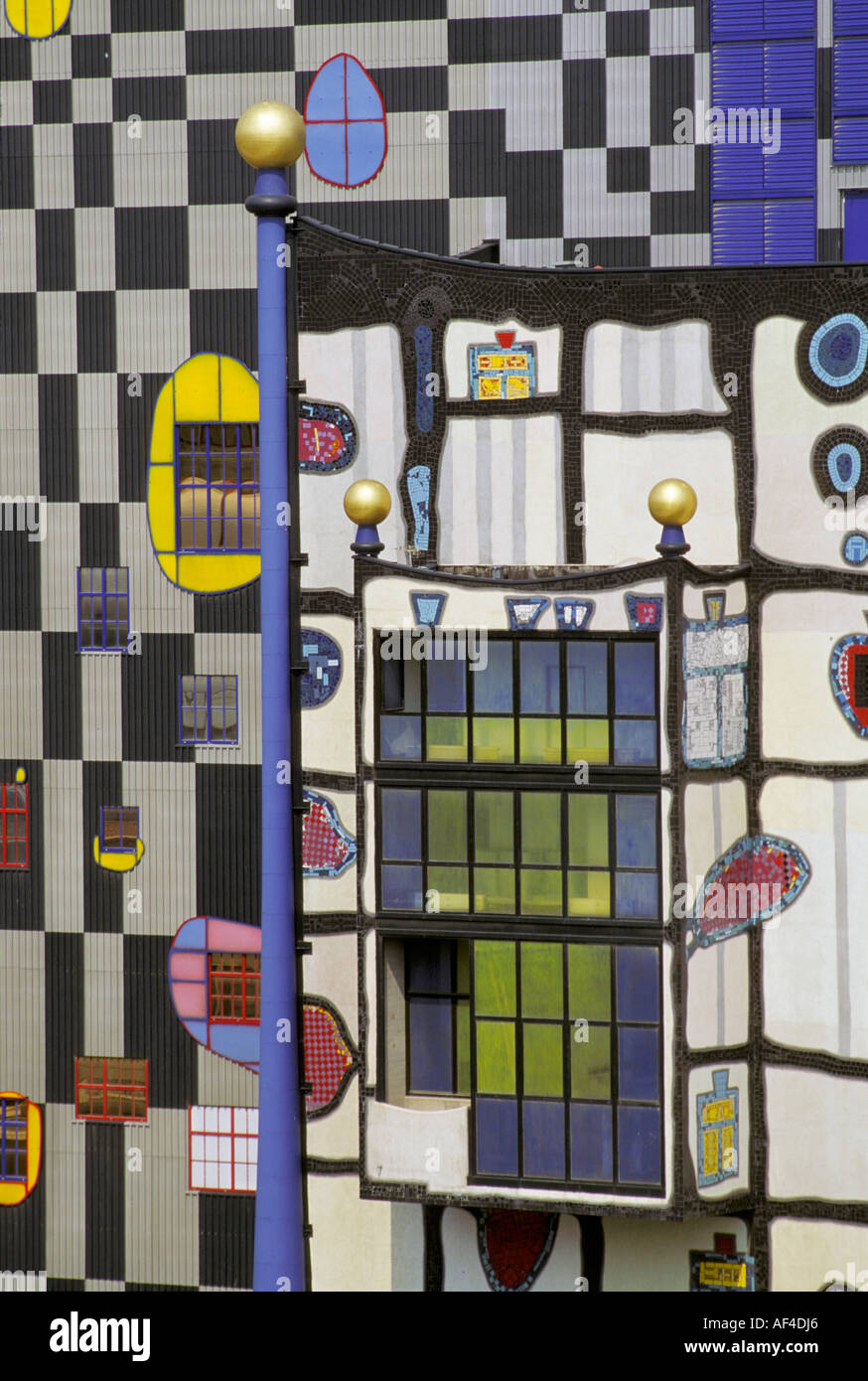 Power and heat supply station Spittelau designed by the artist