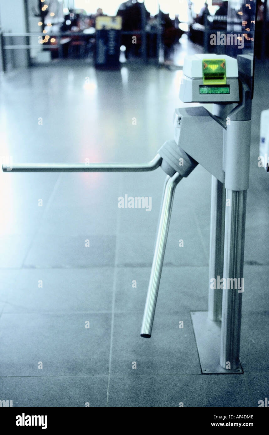 Automatic entrance control system with chip card access Stock Photo Alamy