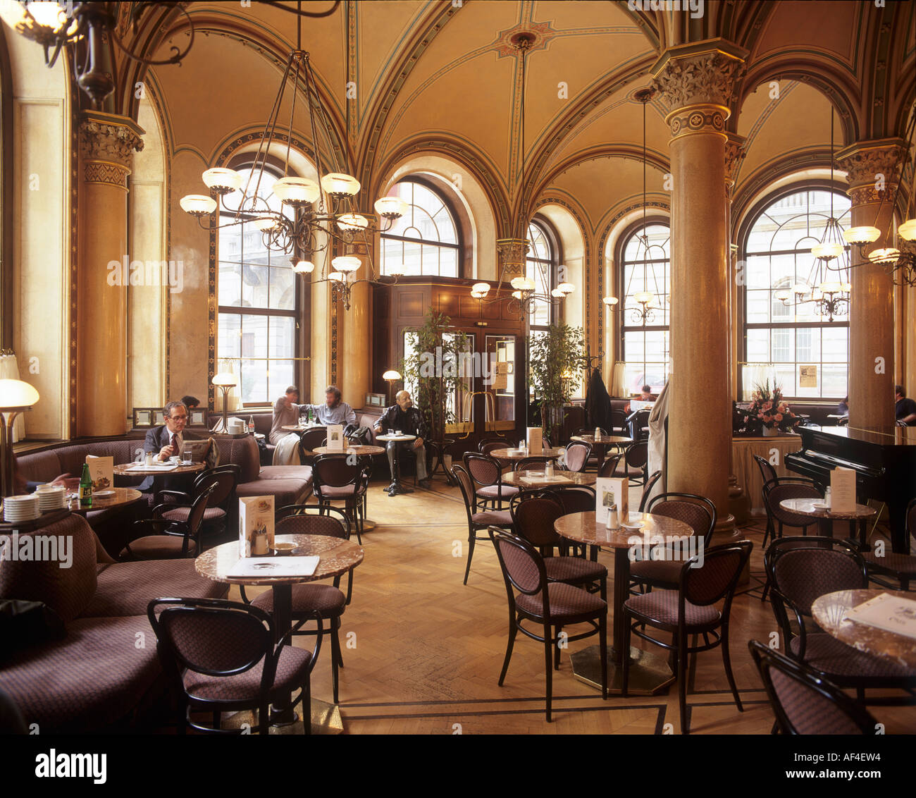Inside the Cafe Central, coffeehouse, Vienna, Austria Stock Photo Alamy