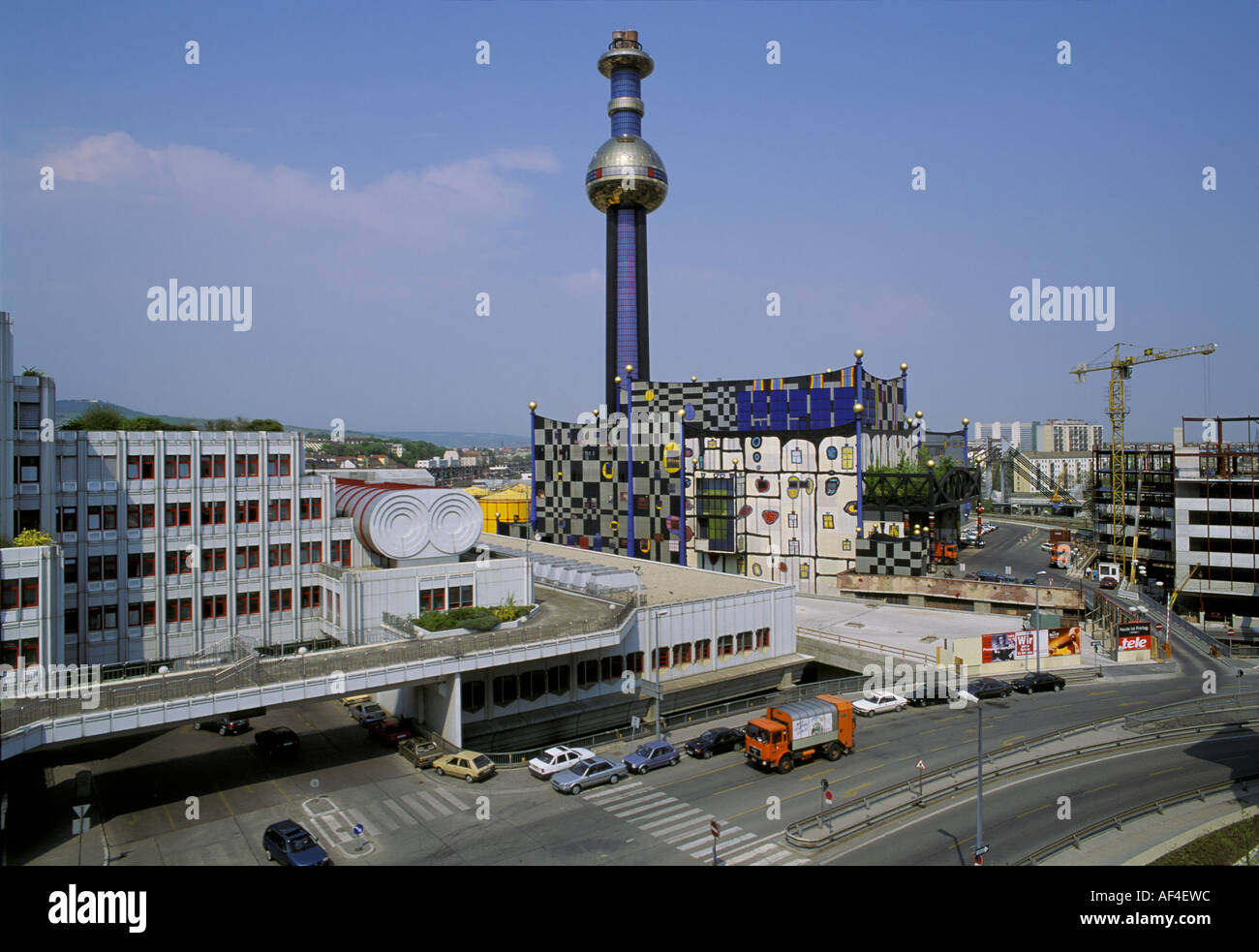 Power and heat supply station Spittelau designed by the artist