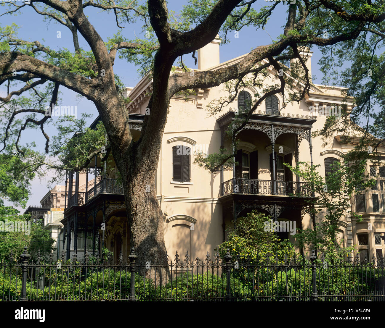 Joseph Carroll House Garden District New Orleans Louisiana USA Stock