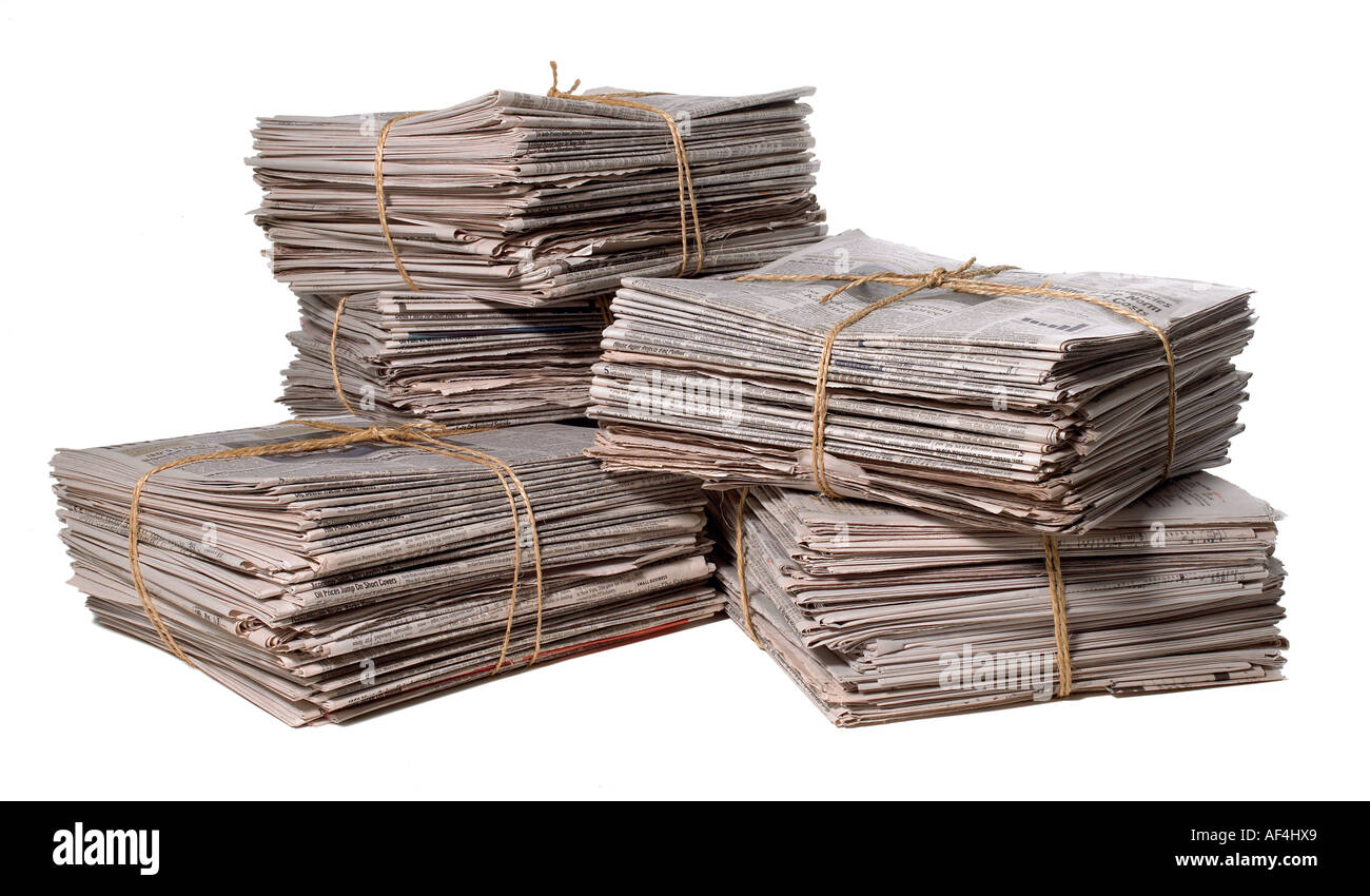 Newspapers news paper newspaper Stock Photo