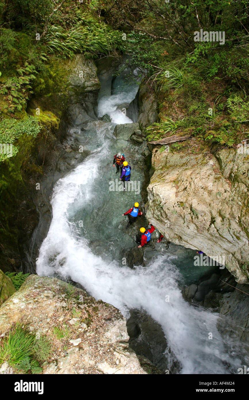 Canyoning new zealand hires stock photography and images Alamy