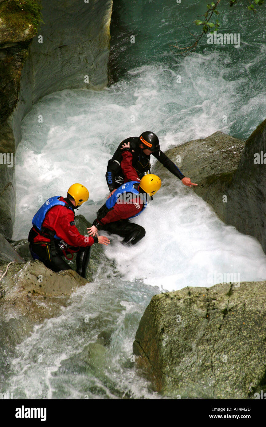 Canyoning new zealand hires stock photography and images Alamy