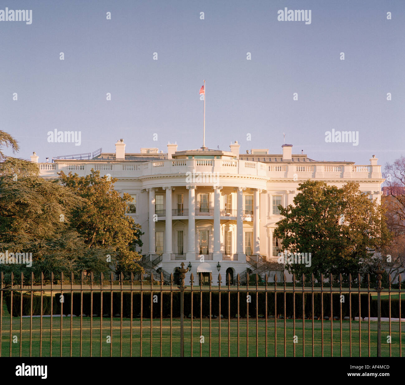 The White House Washington DC at dawn Stock Photo